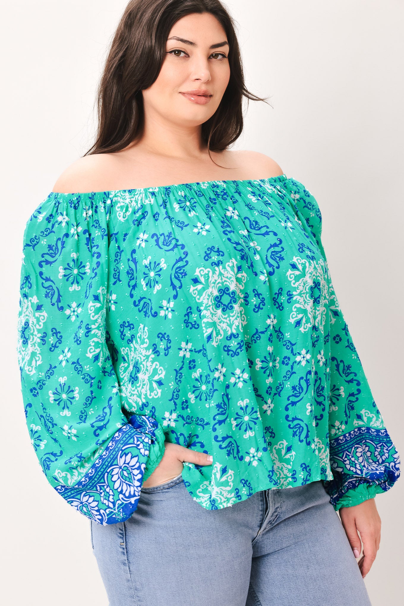 SEND MY LOVE WOVEN TOP.