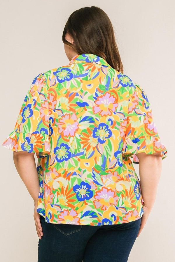 READY TO GET AWAY WOVEN TOP.