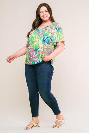 HIGH CLASS WOVEN TOP.