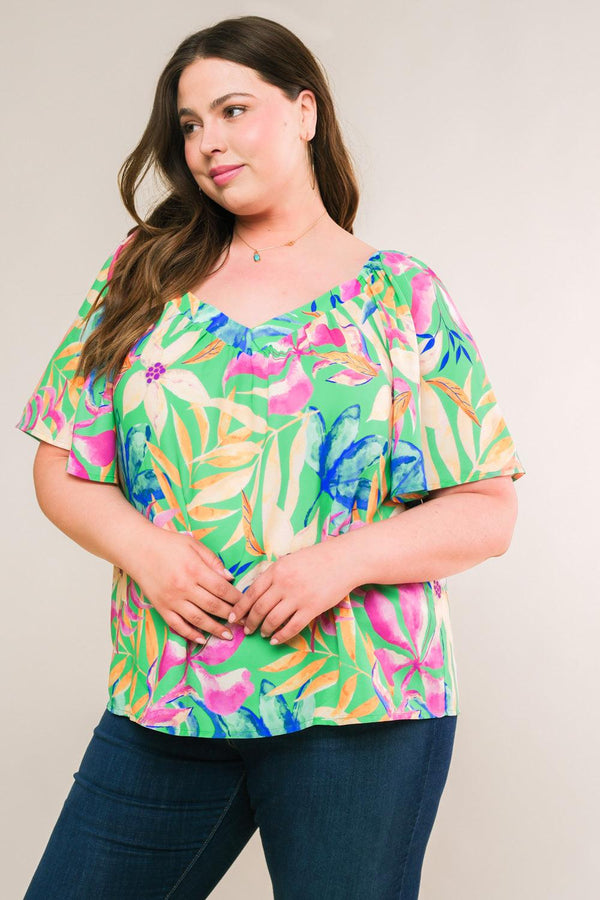 HIGH CLASS WOVEN TOP.