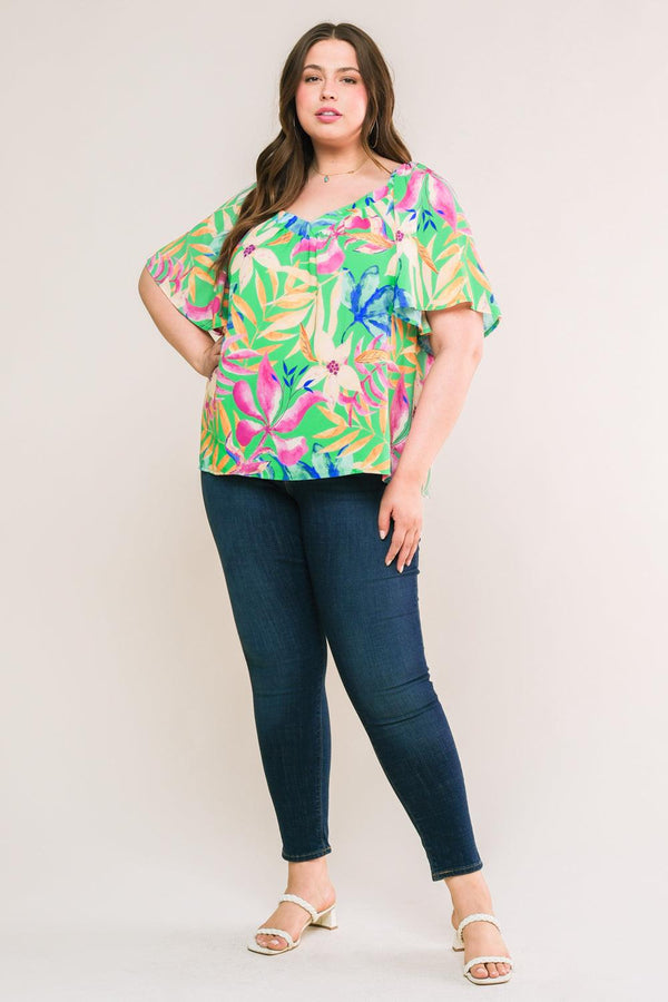 HIGH CLASS WOVEN TOP.