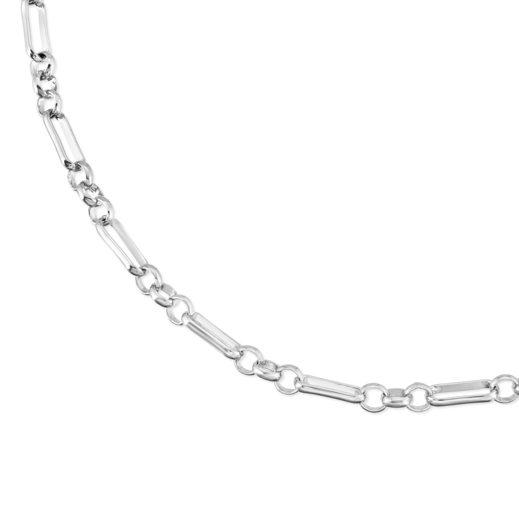 Silver Small Multi Link Chain Bracelet
