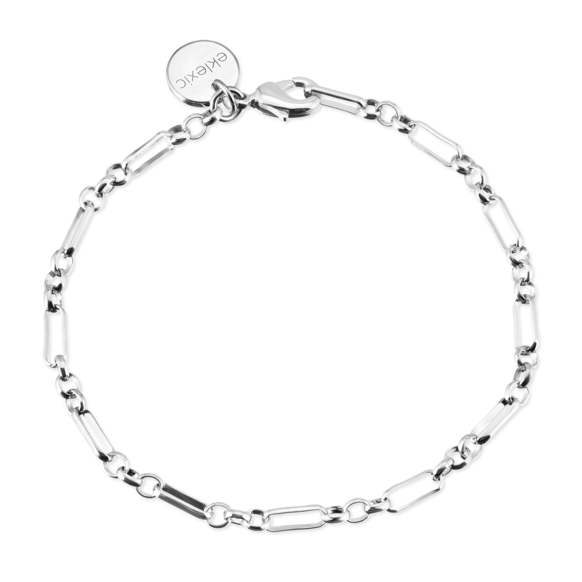 Silver Small Multi Link Chain Bracelet