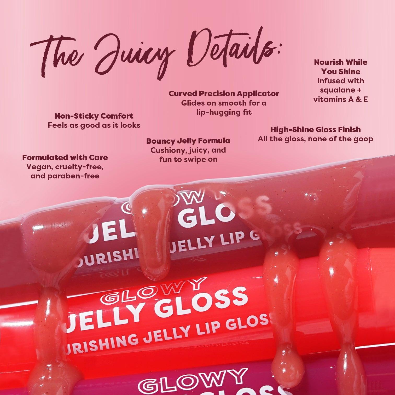 Glowy Jelly Gloss Nourishing Jelly Lip Gloss.