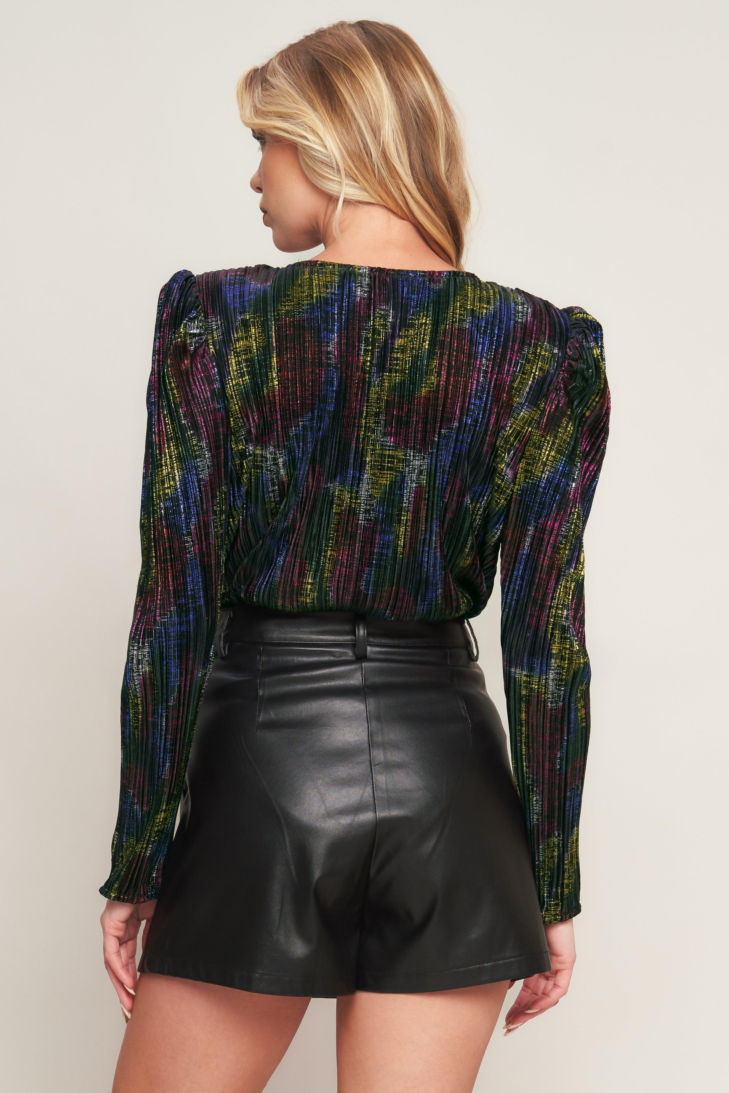 STAY THE NIGHT WOVEN BODYSUIT.