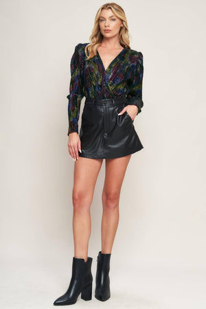 STAY THE NIGHT WOVEN BODYSUIT.