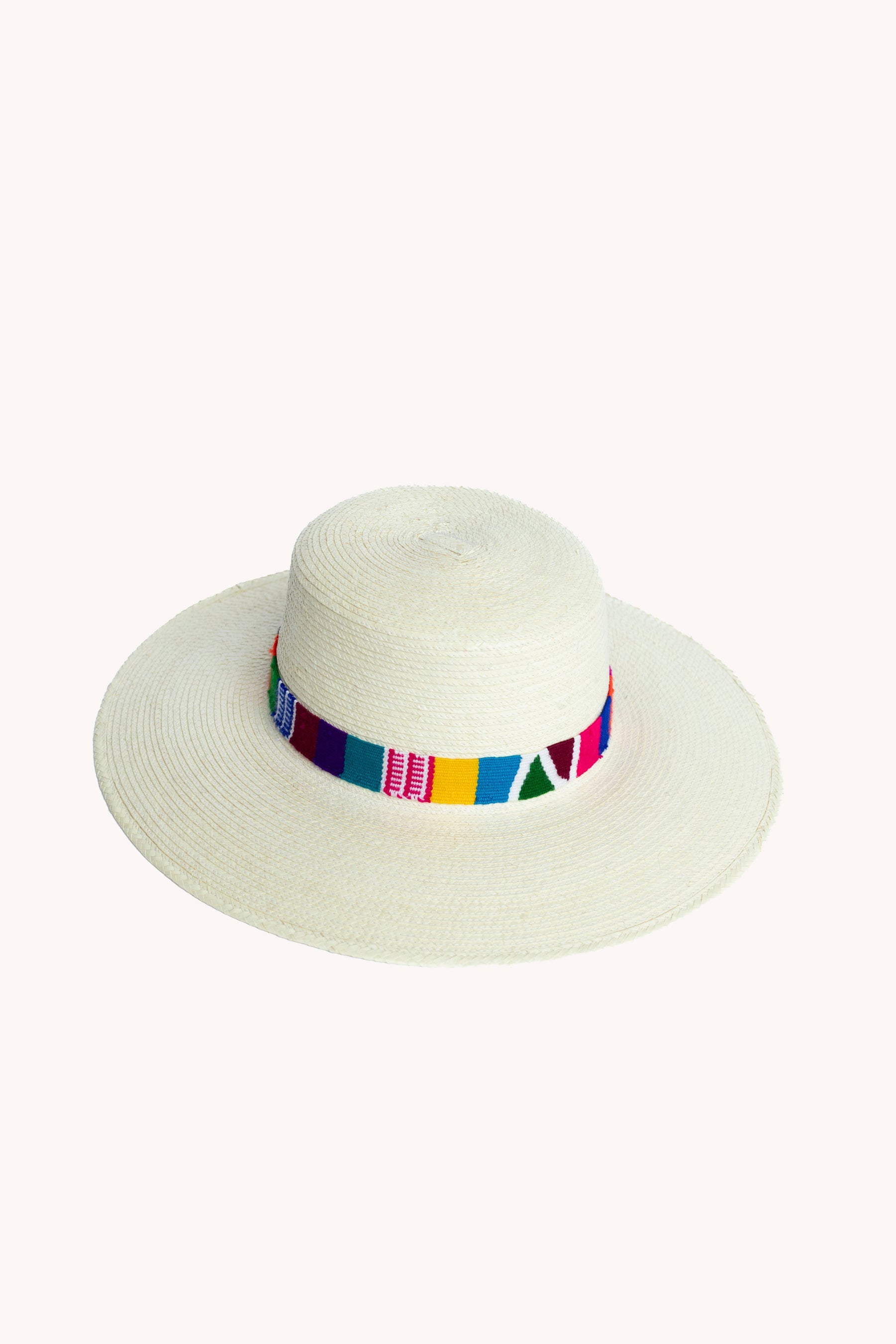 Spanish White Palm Leaf Straw Hat