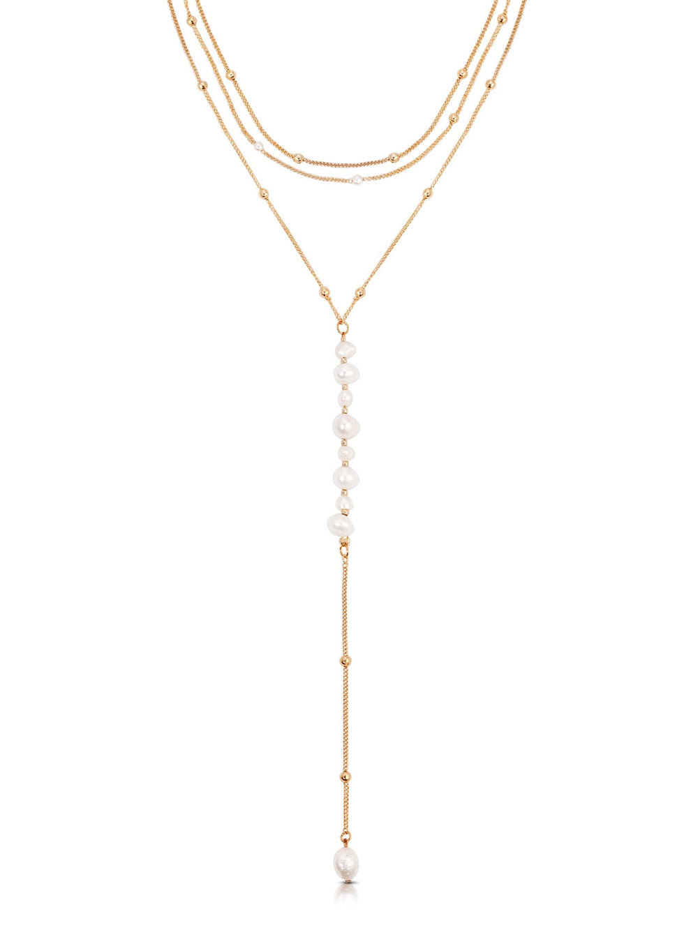 Coastal Pearl Lariat - Flying Tomato - Necklaces - Ettika