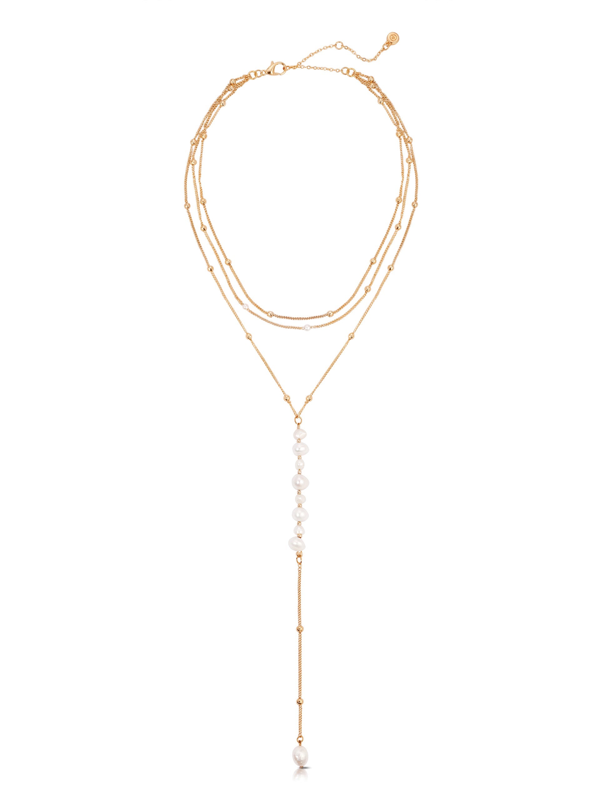 Coastal Pearl Lariat - Flying Tomato - Necklaces - Ettika