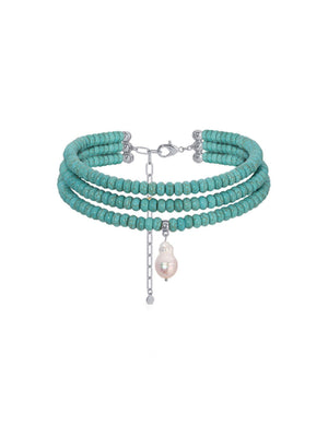[PREORDER] Marina Layers Turquoise Necklace.