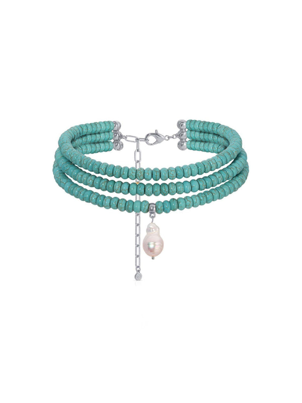 [PREORDER] Marina Layers Turquoise Necklace.
