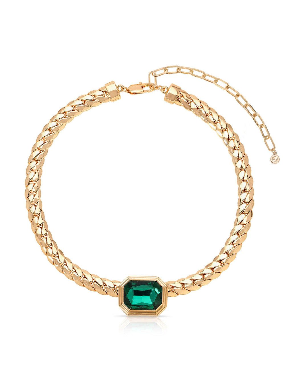 Emerald Deco Necklace - Flying Tomato - Necklaces - Ettika