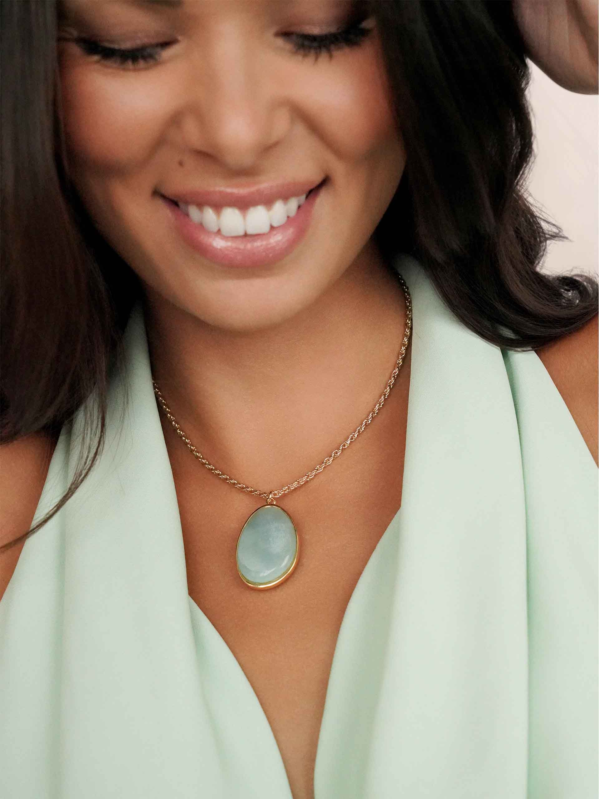 Amazonite Pendant Necklace