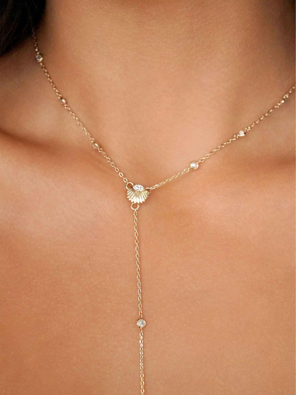 Santorini Shell Lariat.