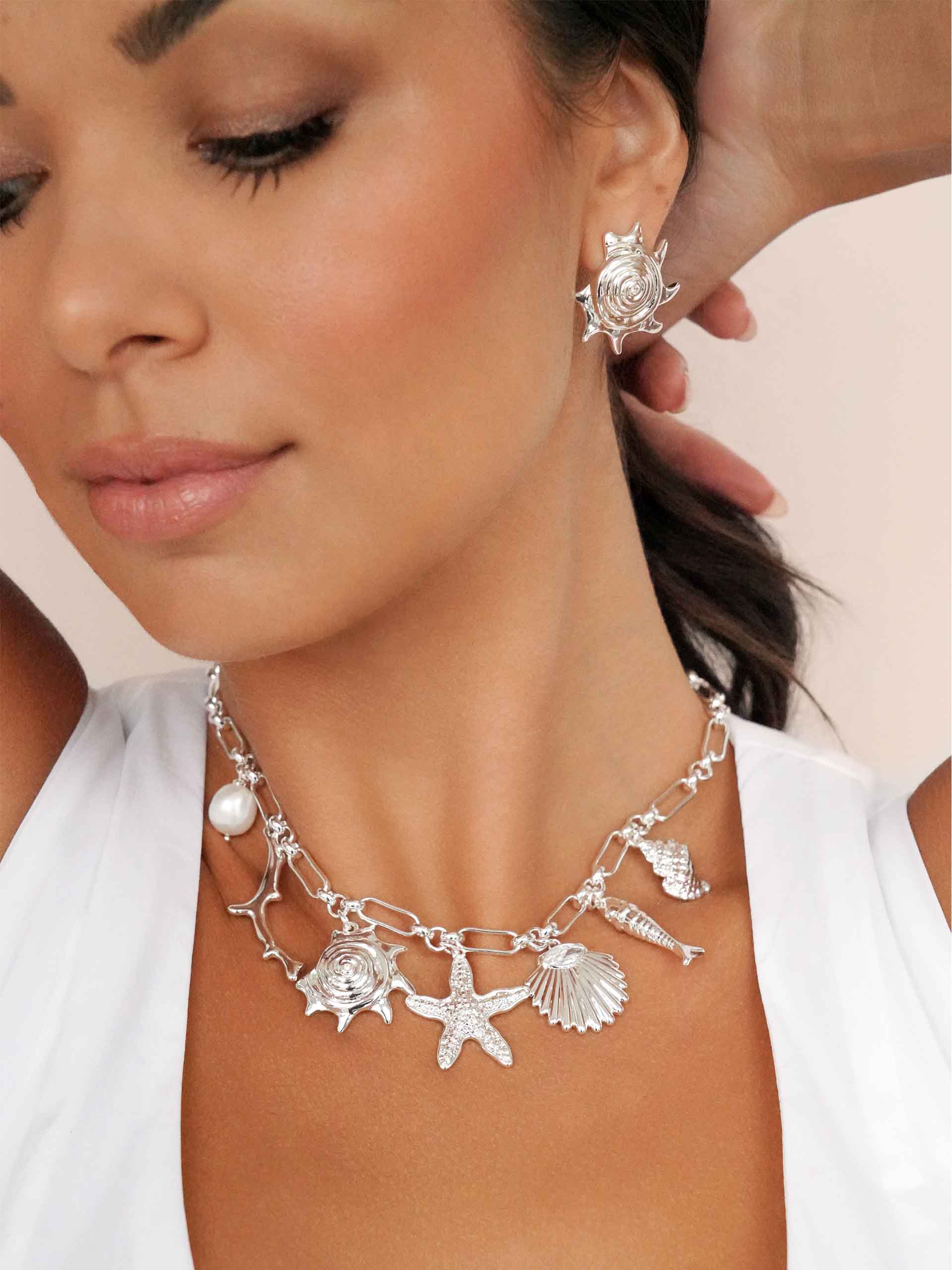 Oceanic Dreams Charm Necklace - Flying Tomato - Necklaces - Ettika