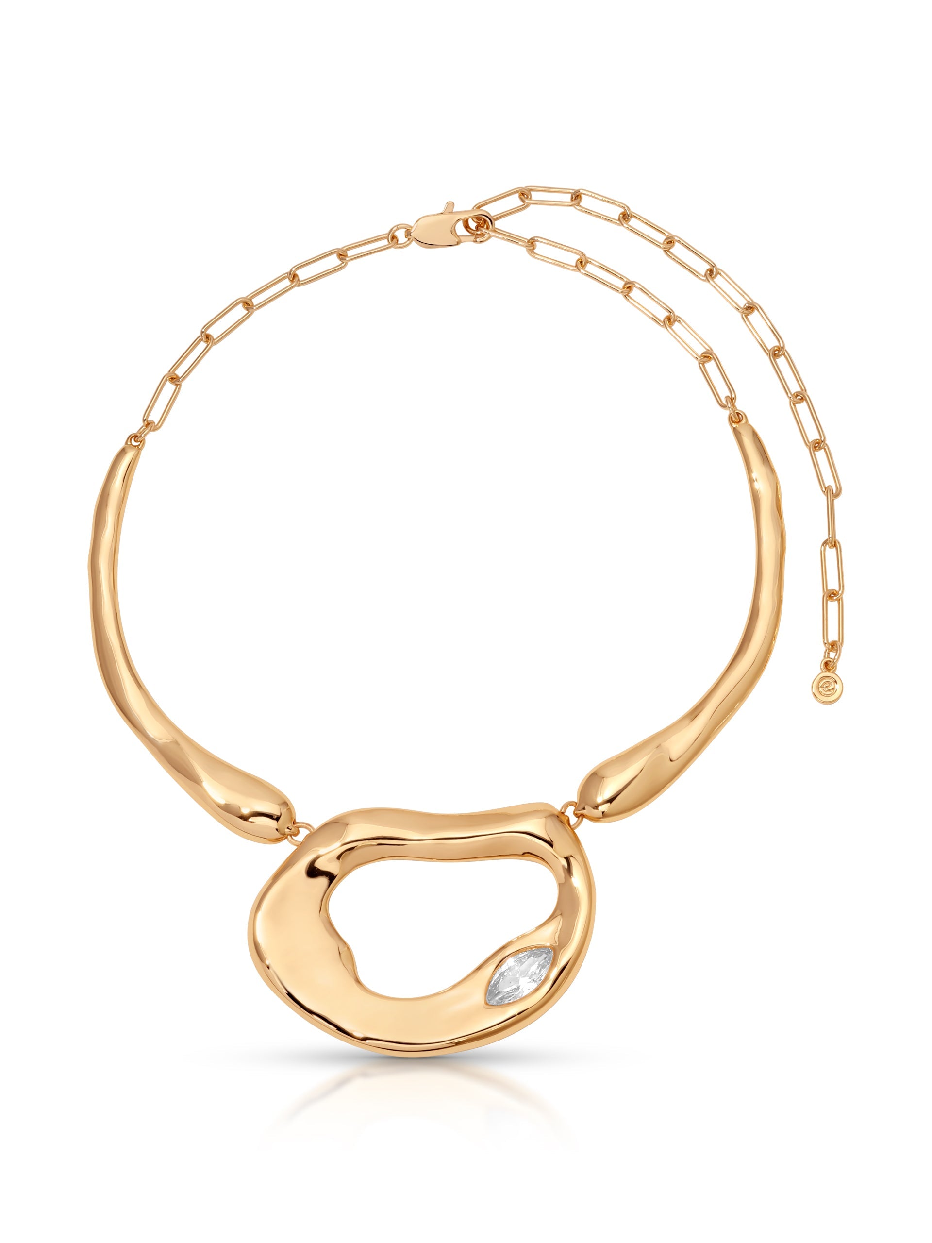 Molten Marquise Necklace.