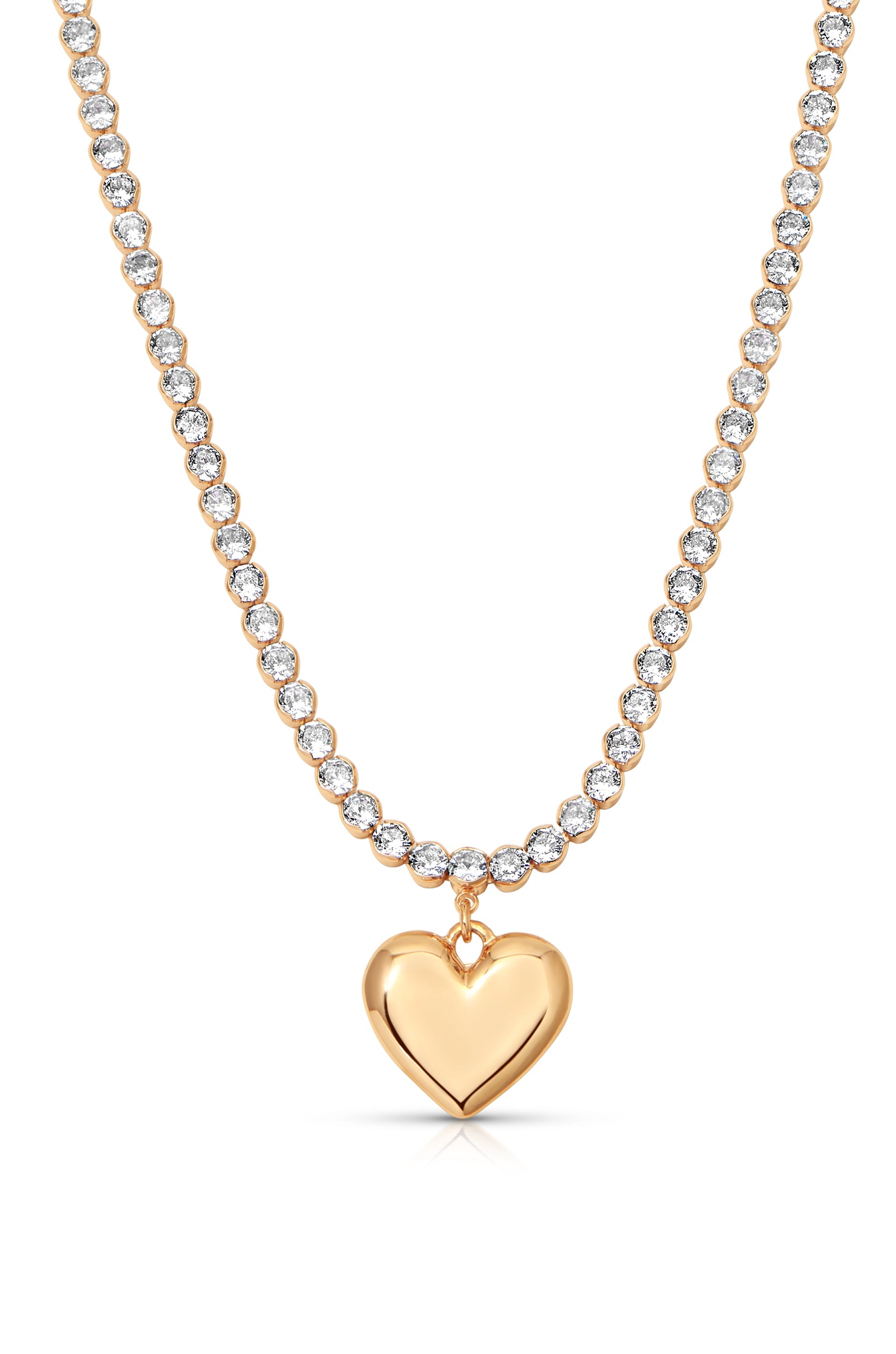 Luminous Love Tennis Necklace.
