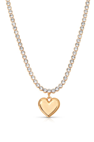 Luminous Love Tennis Necklace.
