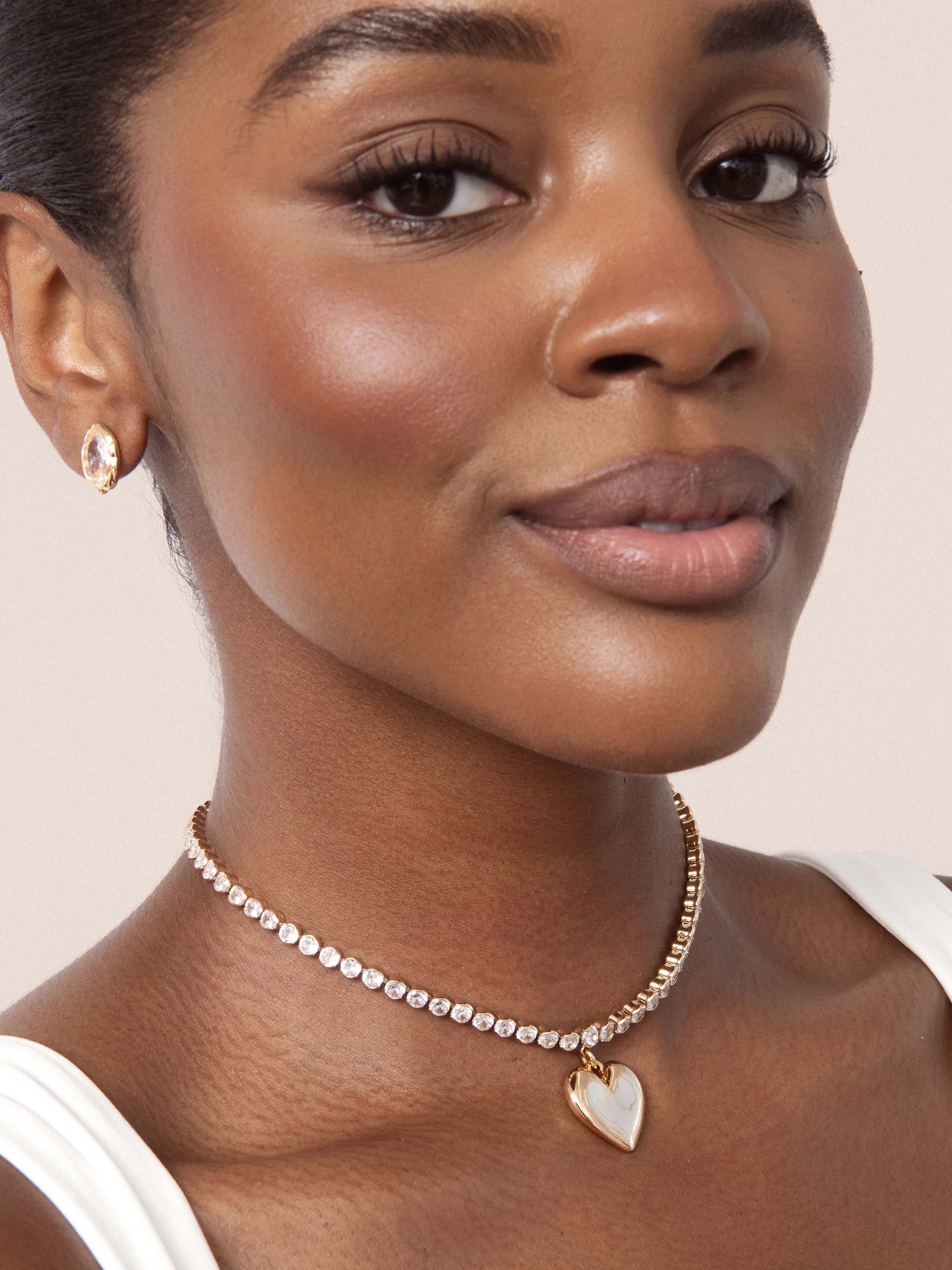 Luminous Love Tennis Necklace.