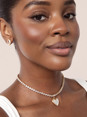 Luminous Love Tennis Necklace.