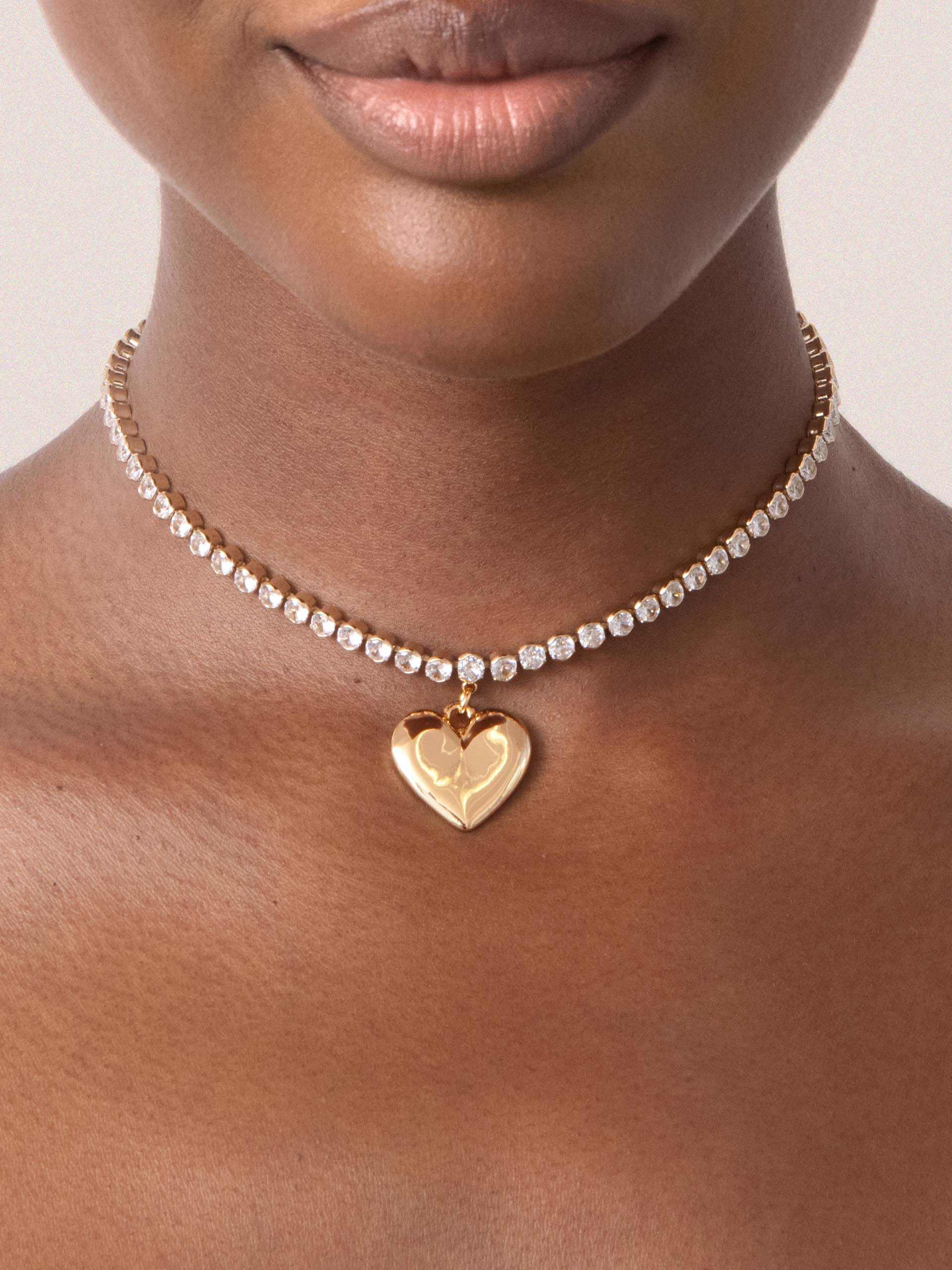 Luminous Love Tennis Necklace.
