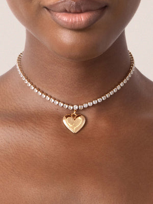 Luminous Love Tennis Necklace.