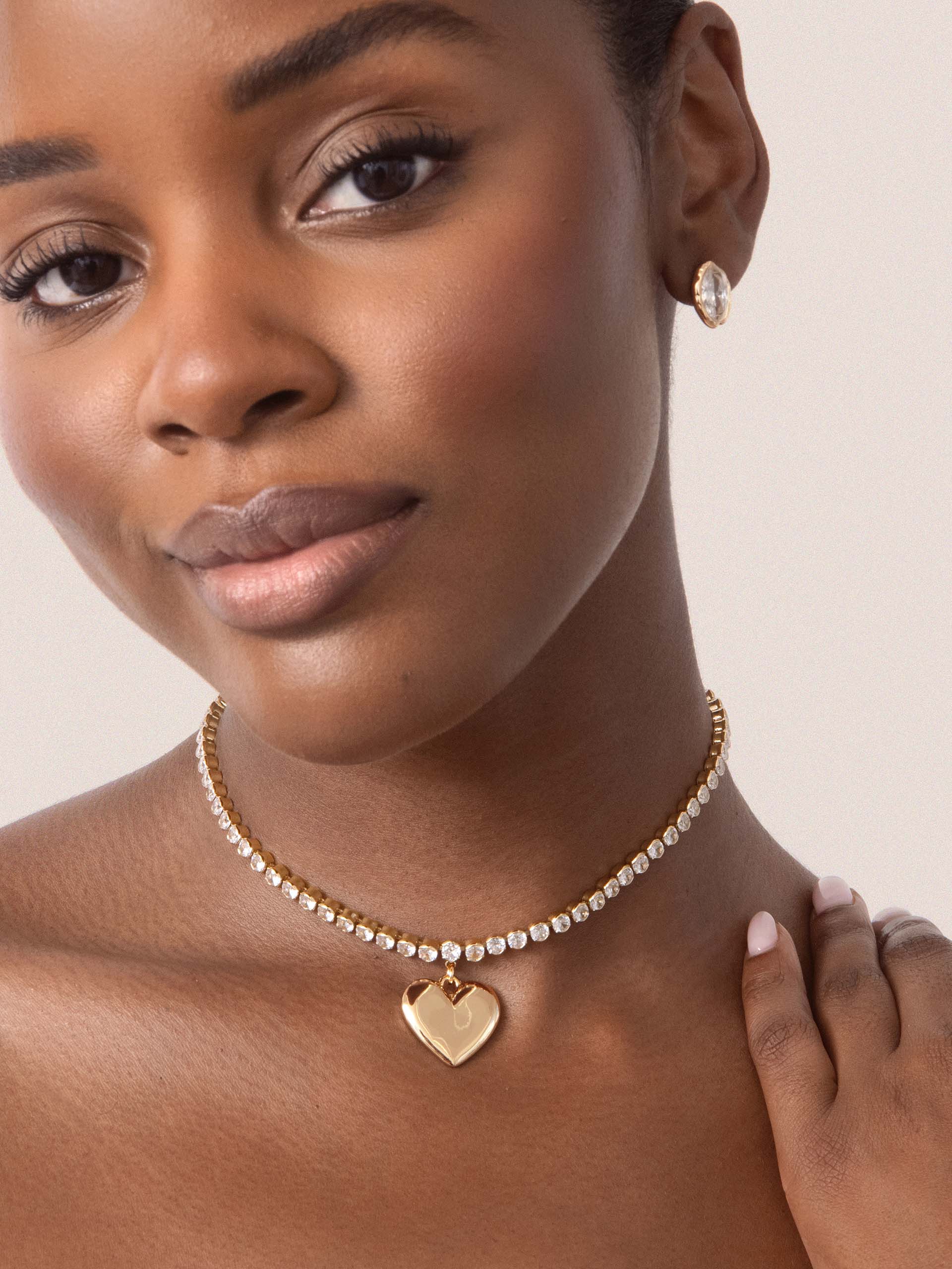 Luminous Love Tennis Necklace.