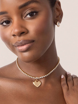 Luminous Love Tennis Necklace.
