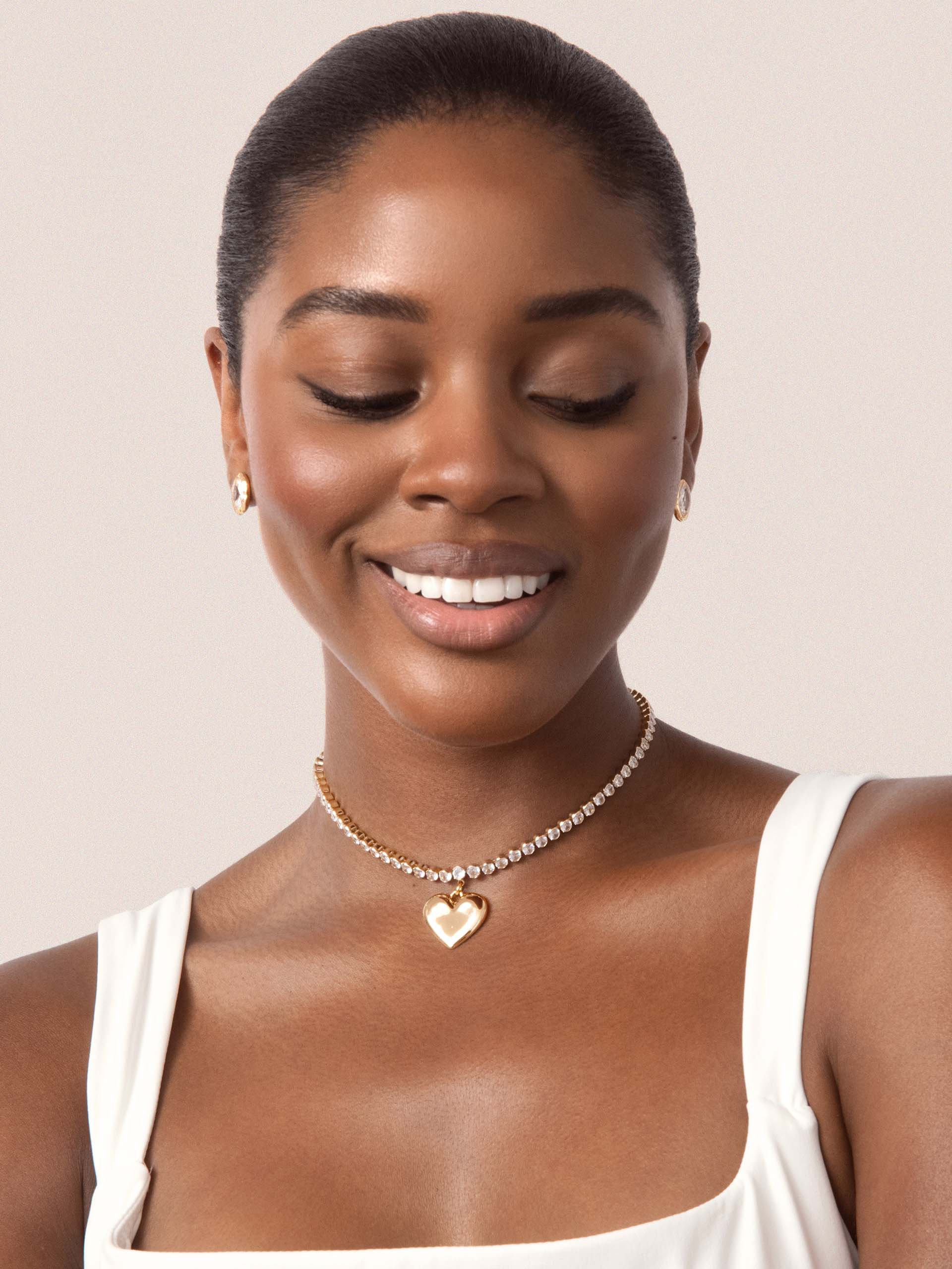 Luminous Love Tennis Necklace.