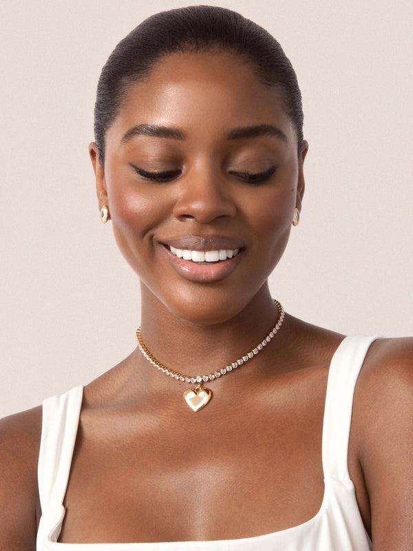 Luminous Love Tennis Necklace.