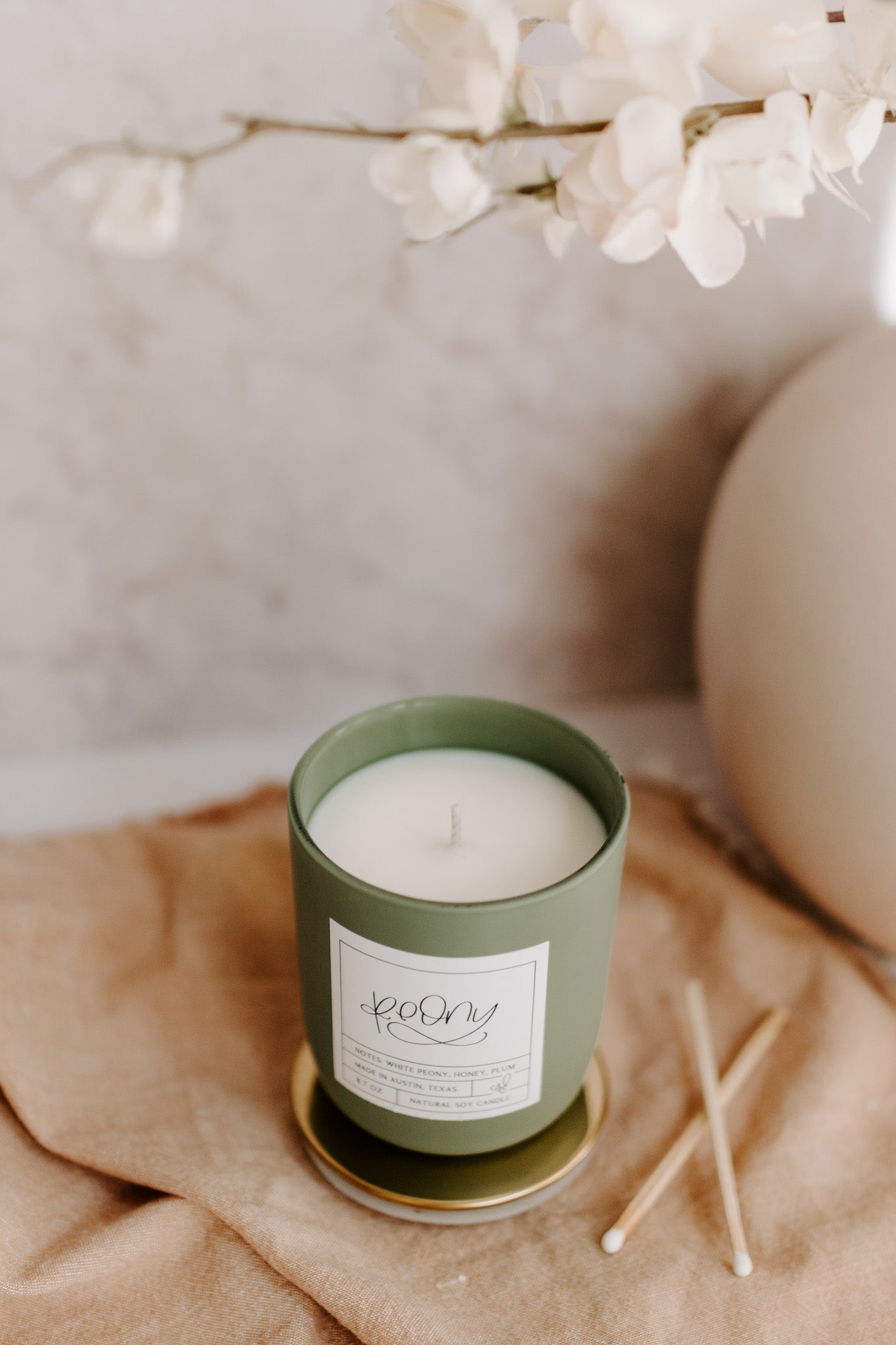 Peony Candle