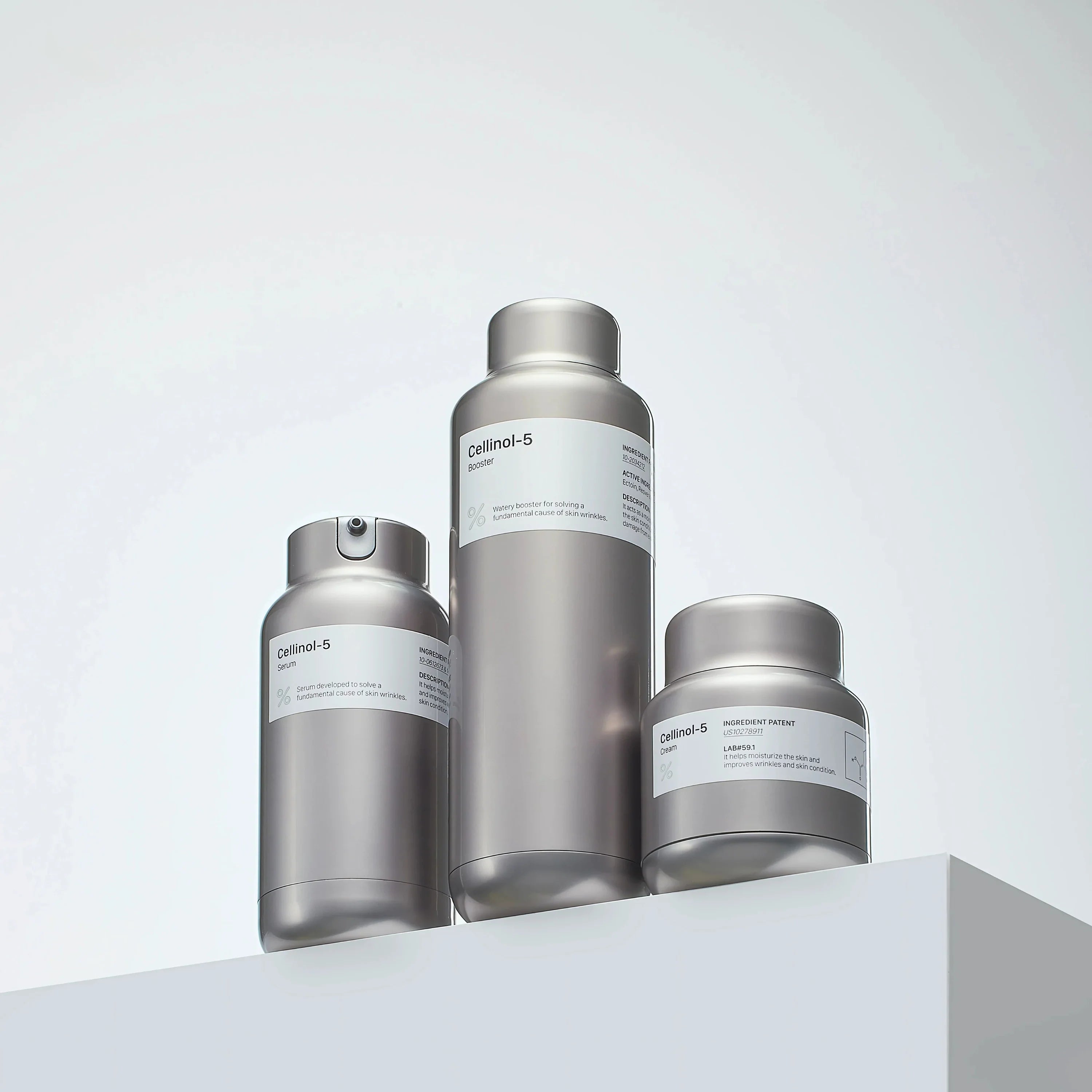 PERCENT SCIENCE Cellinol-5 Anti-Aging Trio Set - Patented Anti-Wrinkle & Lifting Complex with Brightening Effects.