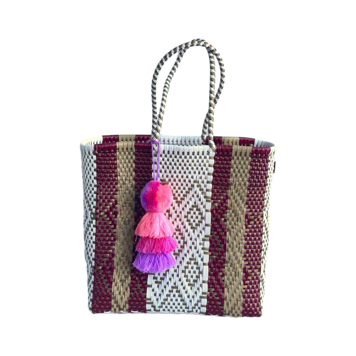 Burgundy Latte Citron Tote