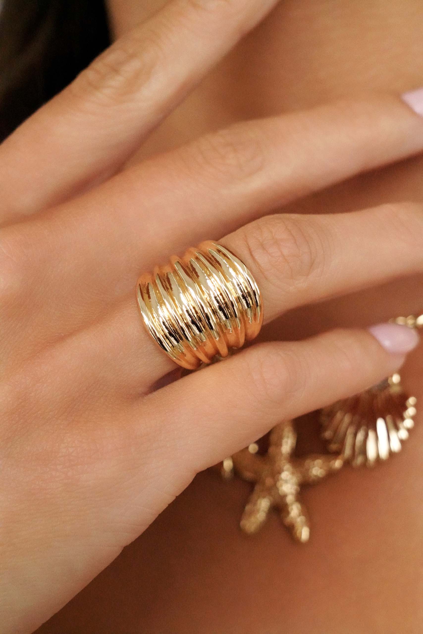 Stacked Band Ring.