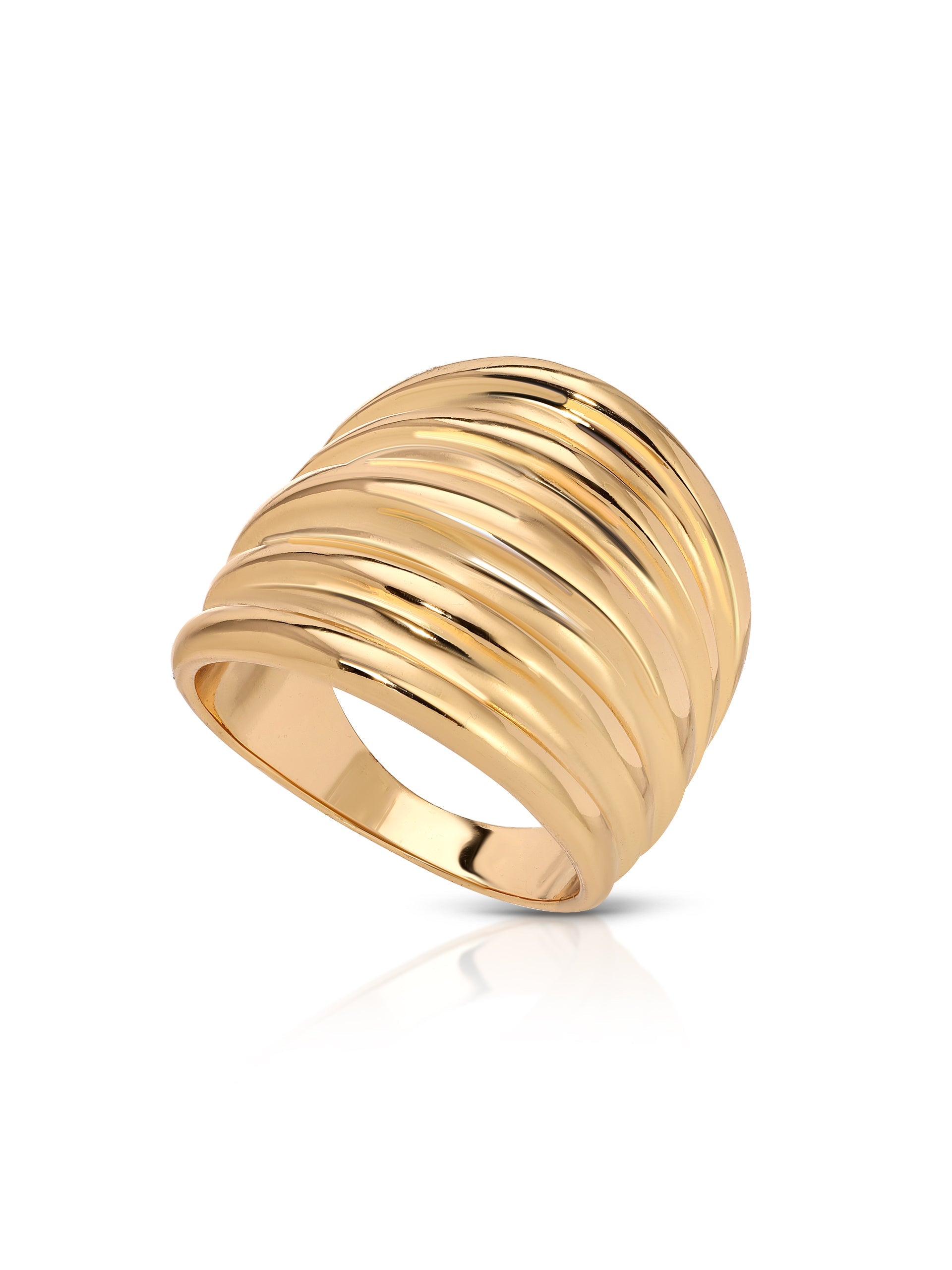 Stacked Band Ring.