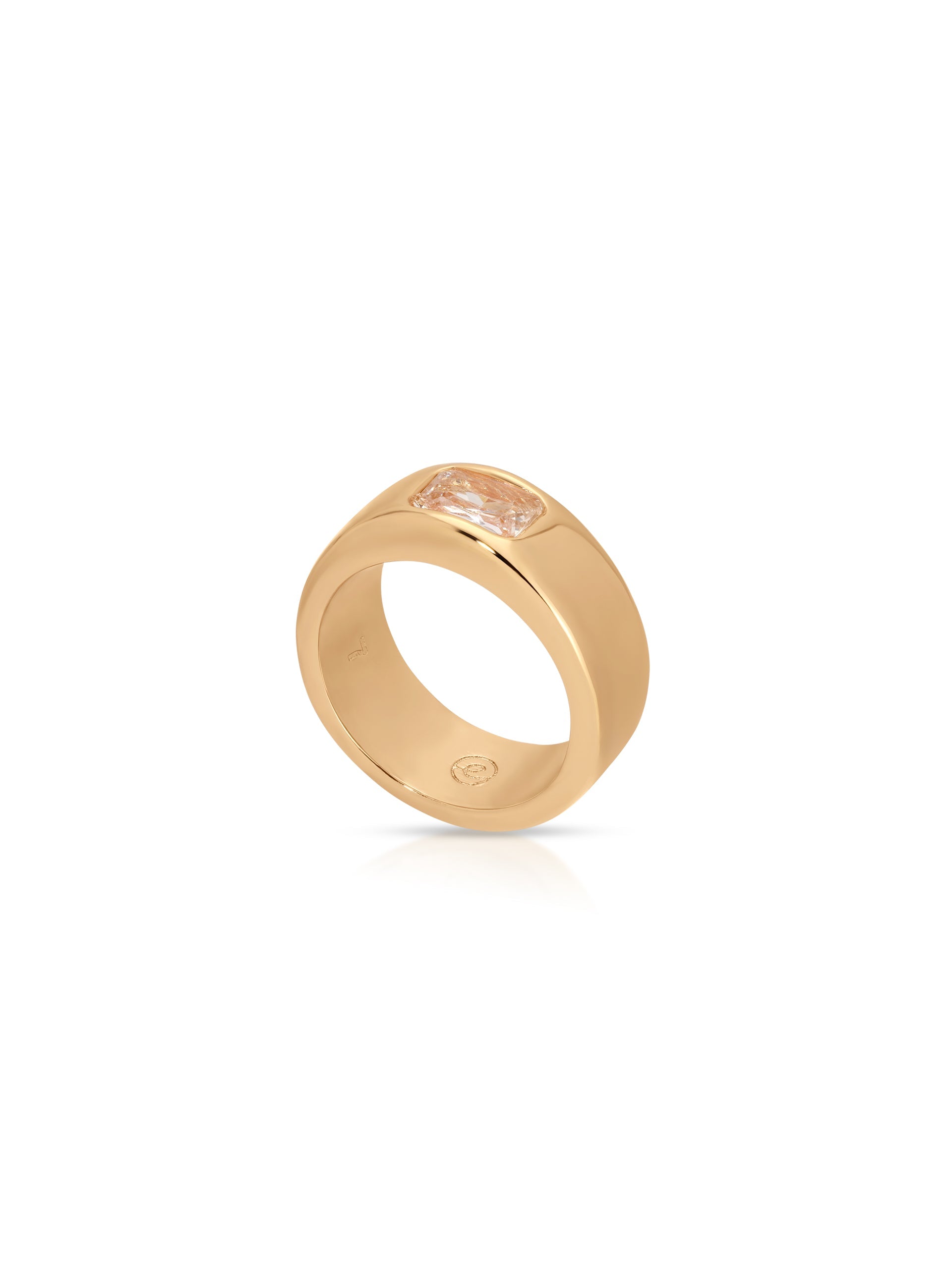 Emerald Cut Treasure Ring - Flying Tomato - Rings - Ettika