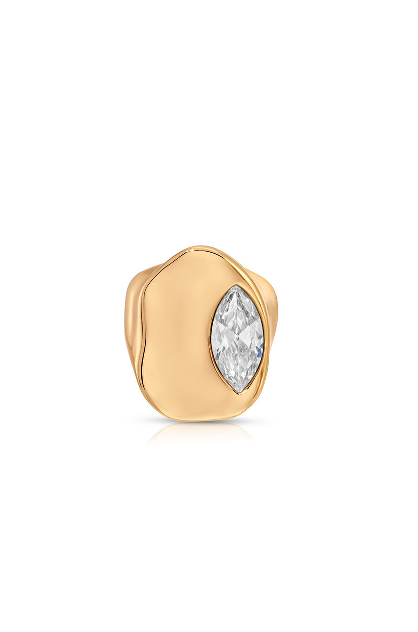Liquid Crystal Statement Ring.