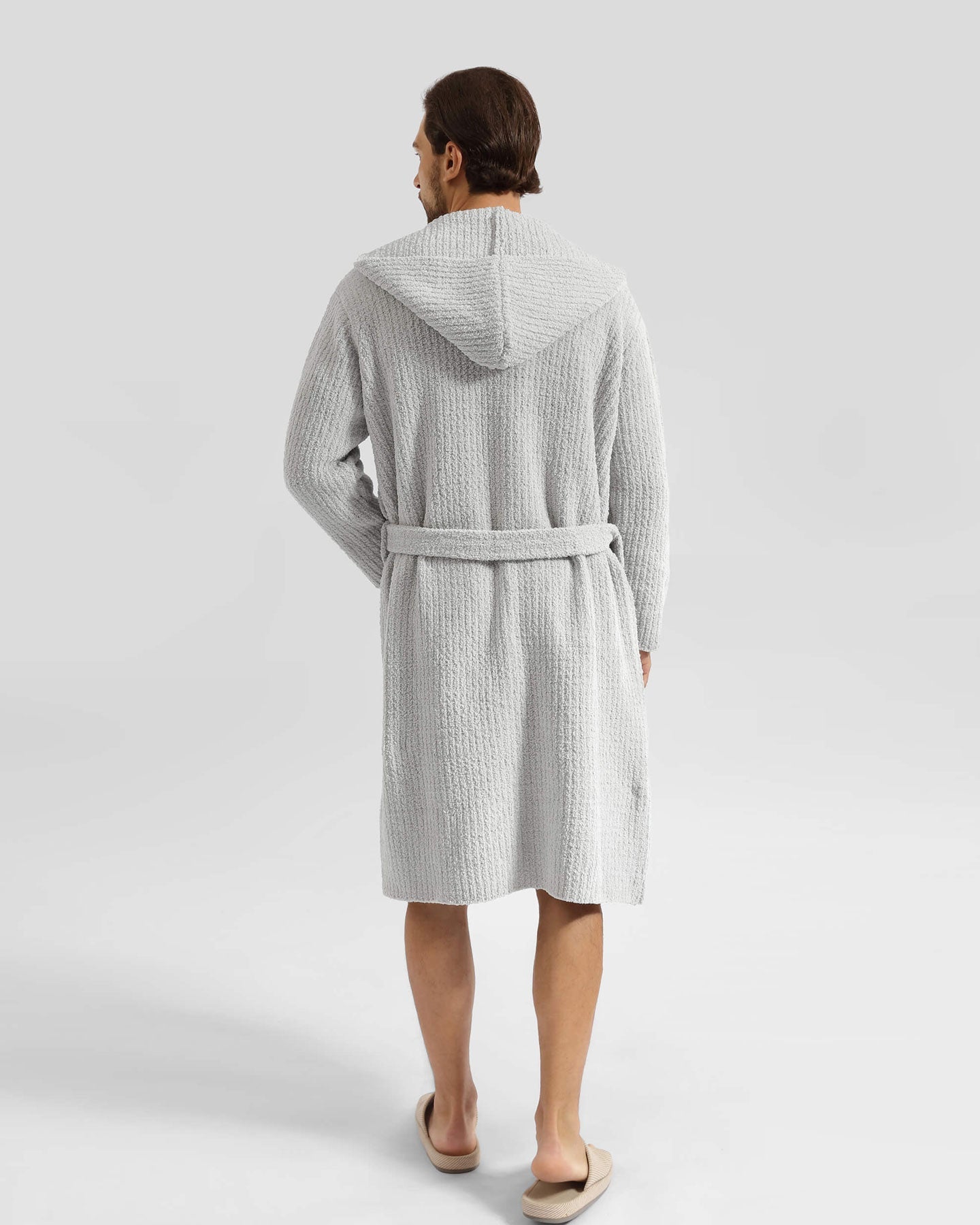 Ribbed Hooded Robe