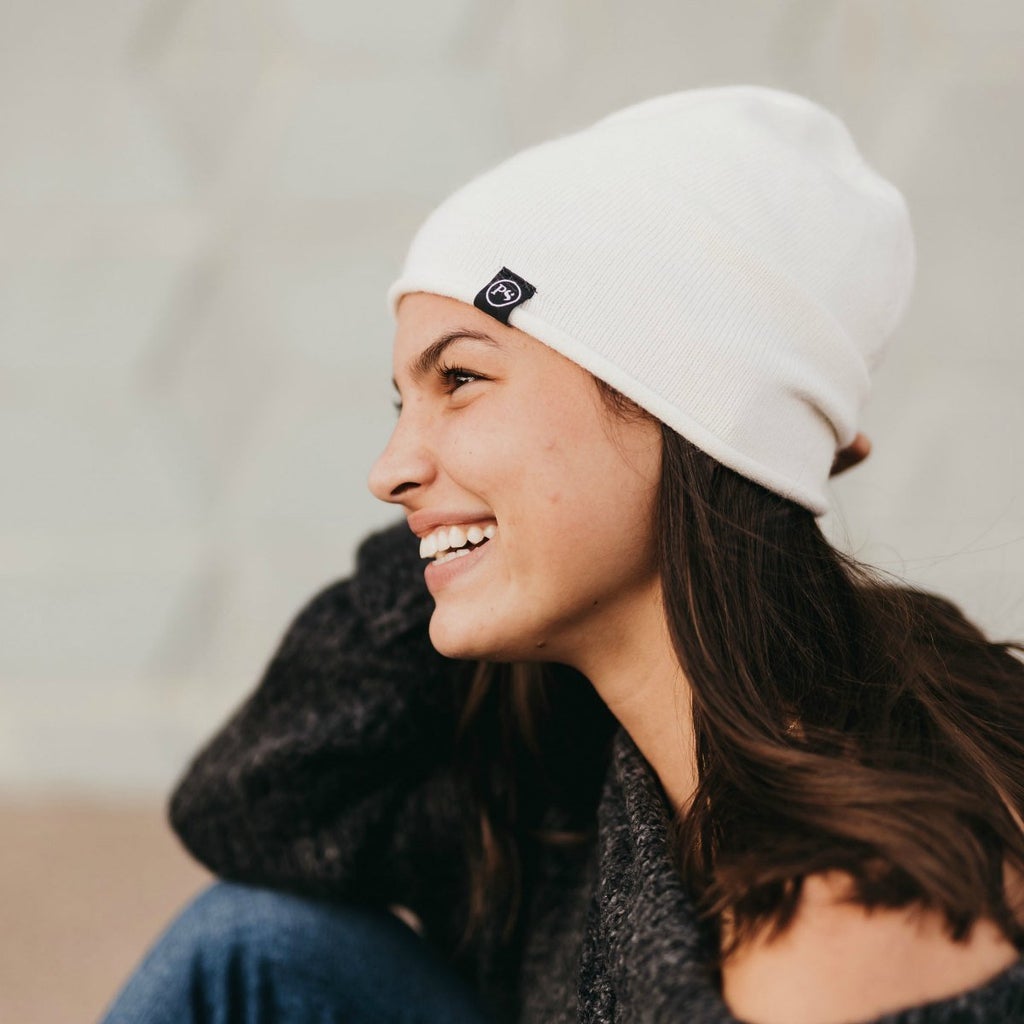 Rolled Edge, Cashmere Beanie