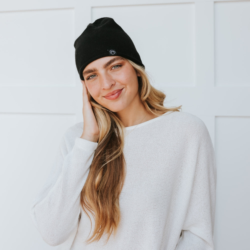 Rolled Edge, Cashmere Beanie