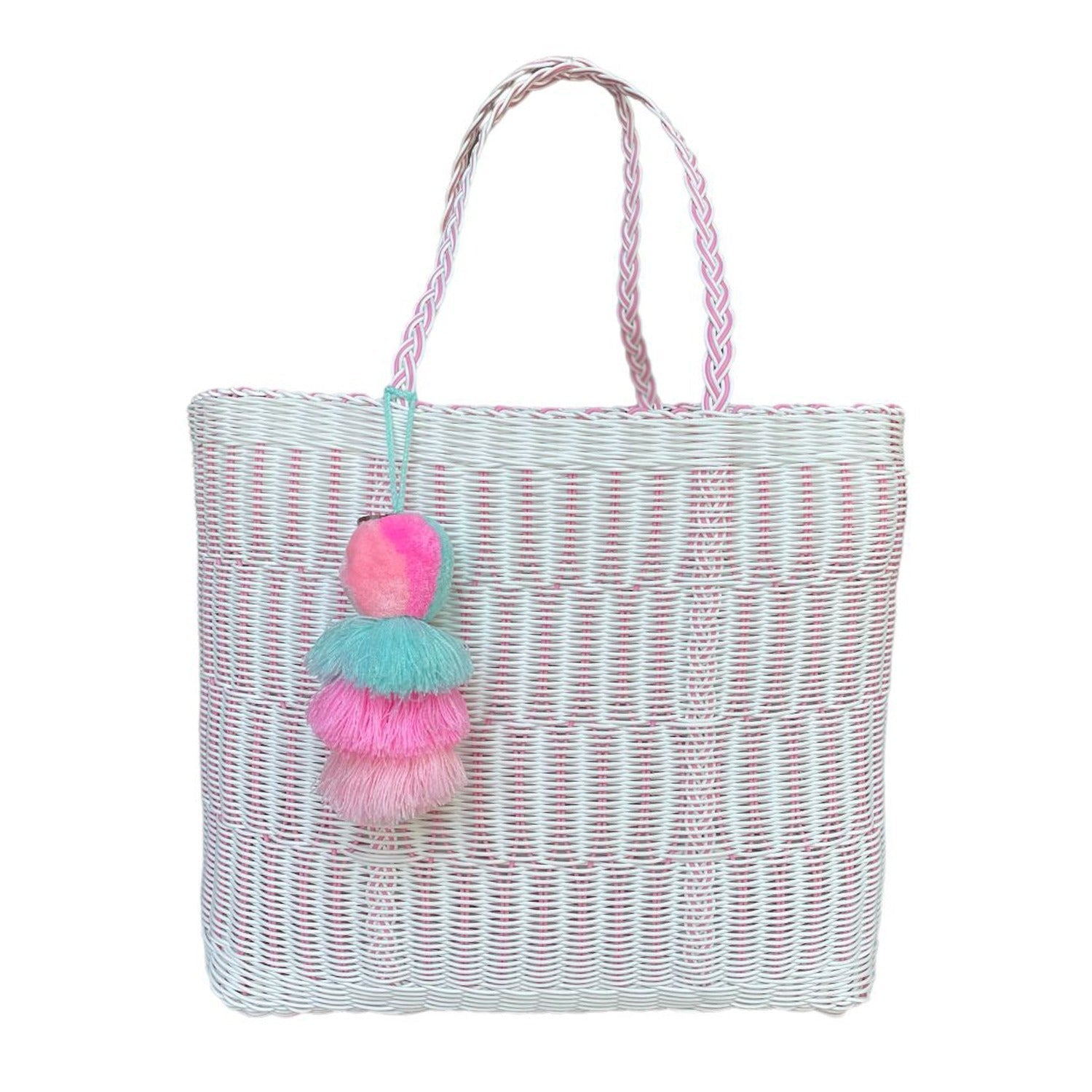 Rose Mesh Citron Tote