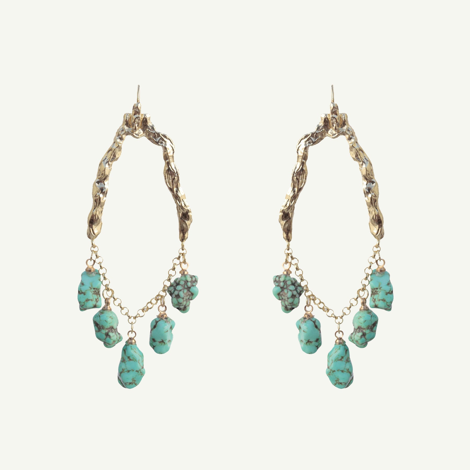Selene Turquoise Earrings Large