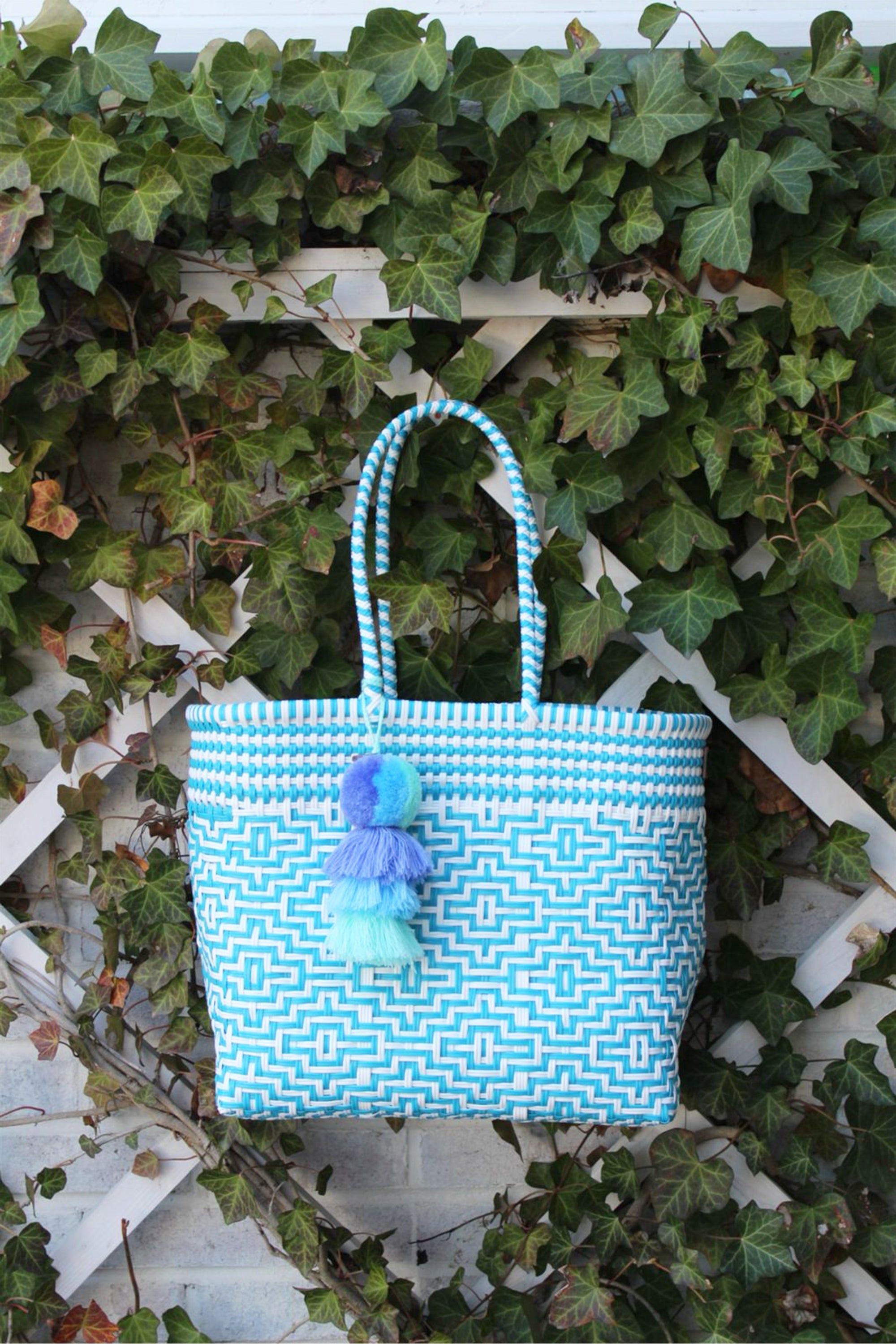 Sconset In Sky Citron Tote