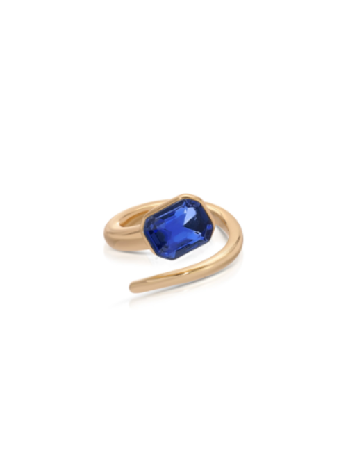 Emerald Deco Wrap Ring - Flying Tomato - Rings - Ettika
