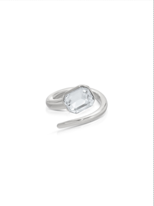 Emerald Deco Wrap Ring - Flying Tomato - Rings - Ettika