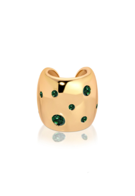 Scattered Crystal Chunky Ear Cuff - Flying Tomato - Ear Cuffs - Ettika