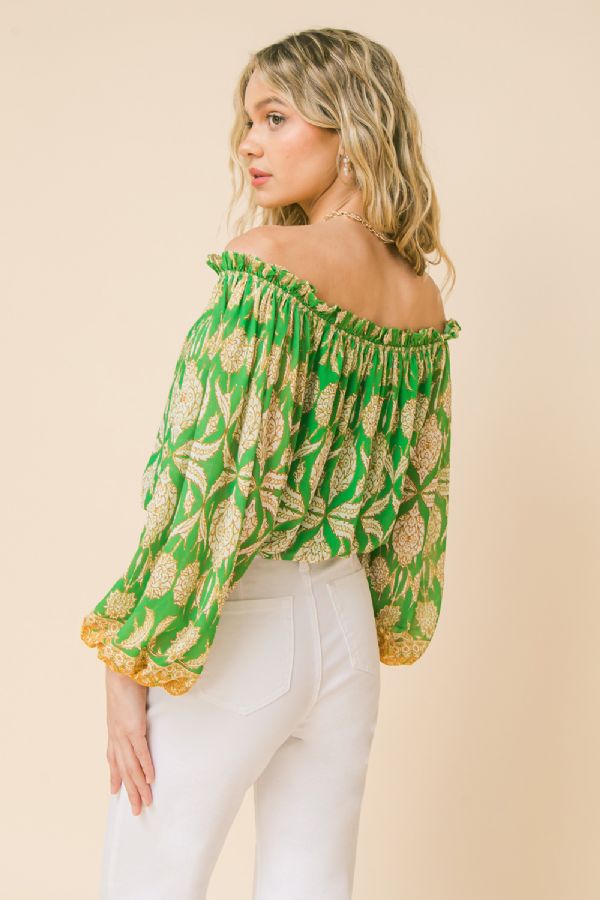 DARLING FOR THE DAY WOVEN TOP