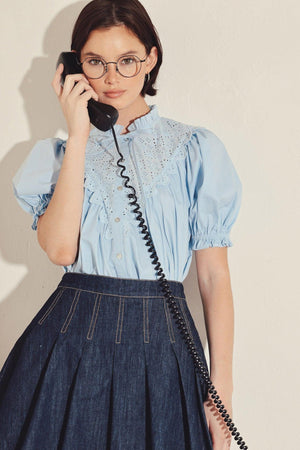 [PREORDER] SWEET NOTE MOMENT WOVEN TOP.