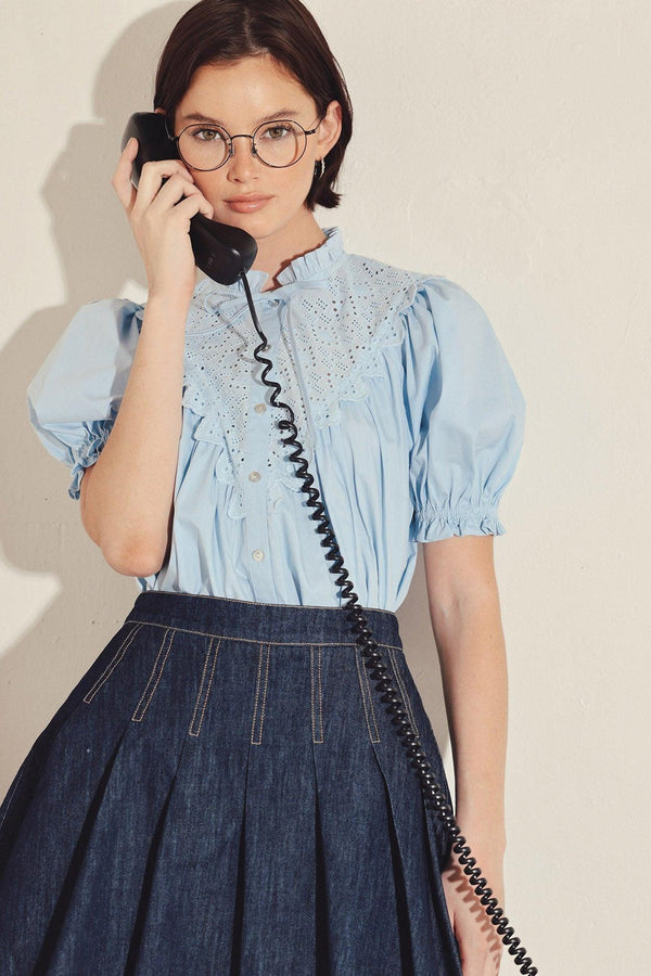 [PREORDER] SWEET NOTE MOMENT WOVEN TOP.