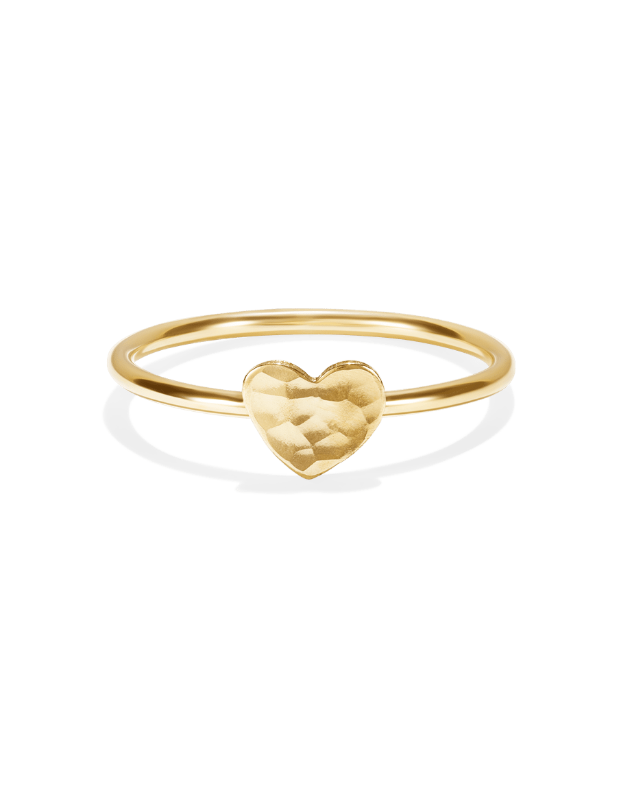 Tiny Heart Stacking Ring